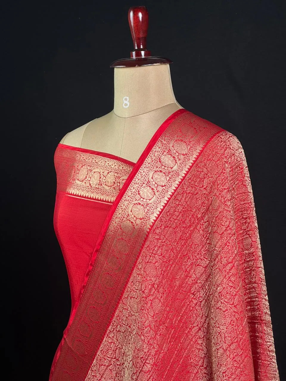 Elegant Crush Crepe Silk Saree
