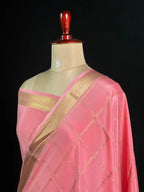 Dhruthi Checks Self Mysore Silk Saree