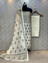 Comfort Fit Linen Cotton Dress Material (Unstitched) 