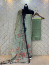 Comfort Fit Linen Cotton Dress Material (Unstitched) 