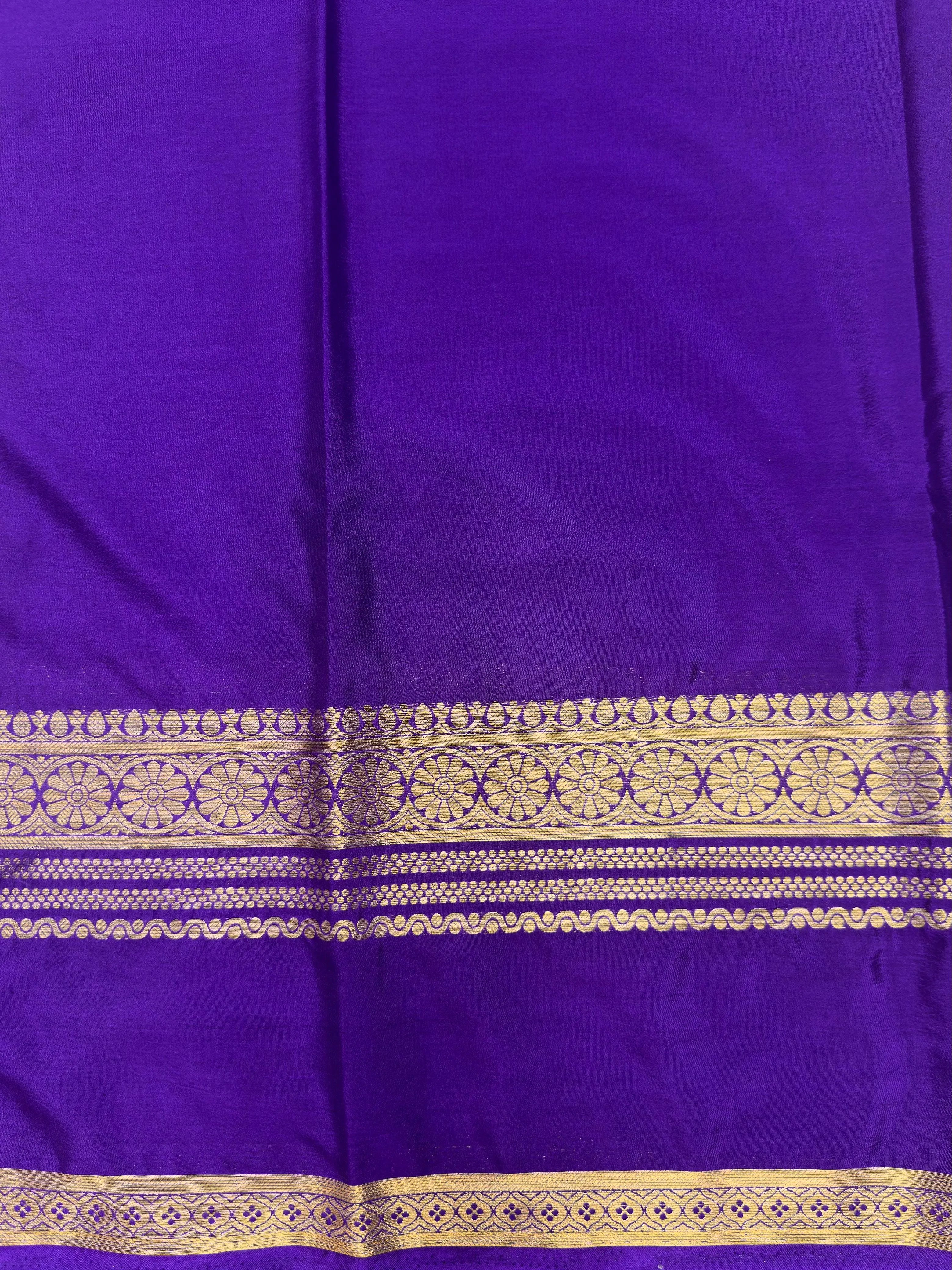 Elegant Semi Mysore Crepe Silk Saree – Perfect for Daily Wear Fashion 