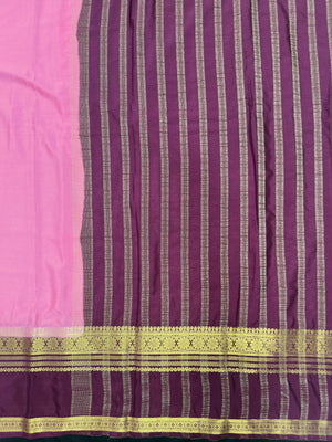 Elegant Semi Mysore Crepe Silk Saree – Perfect for Daily Wear Fashion 