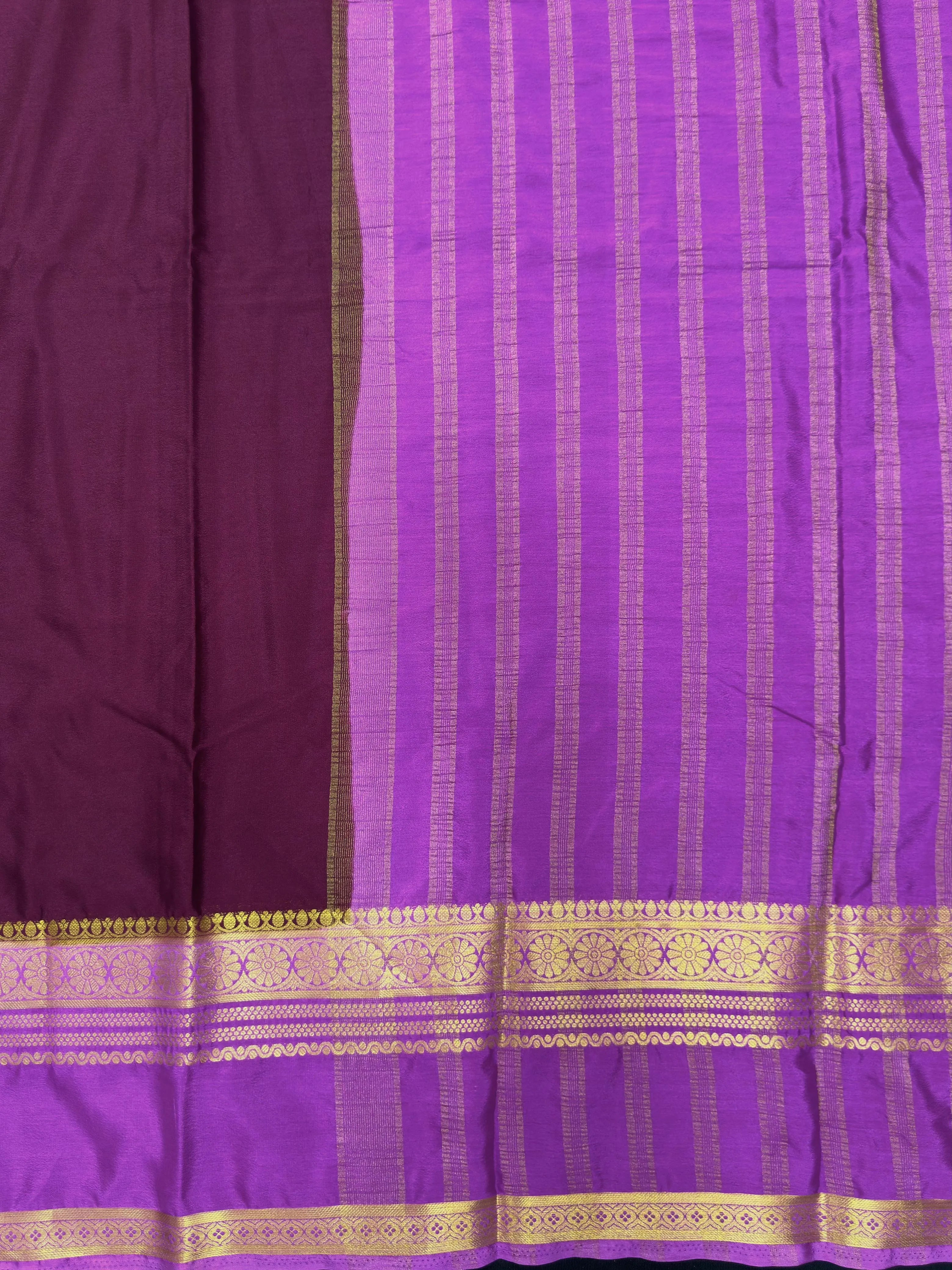 Elegant Semi Mysore Crepe Silk Saree – Perfect for Daily Wear Fashion 