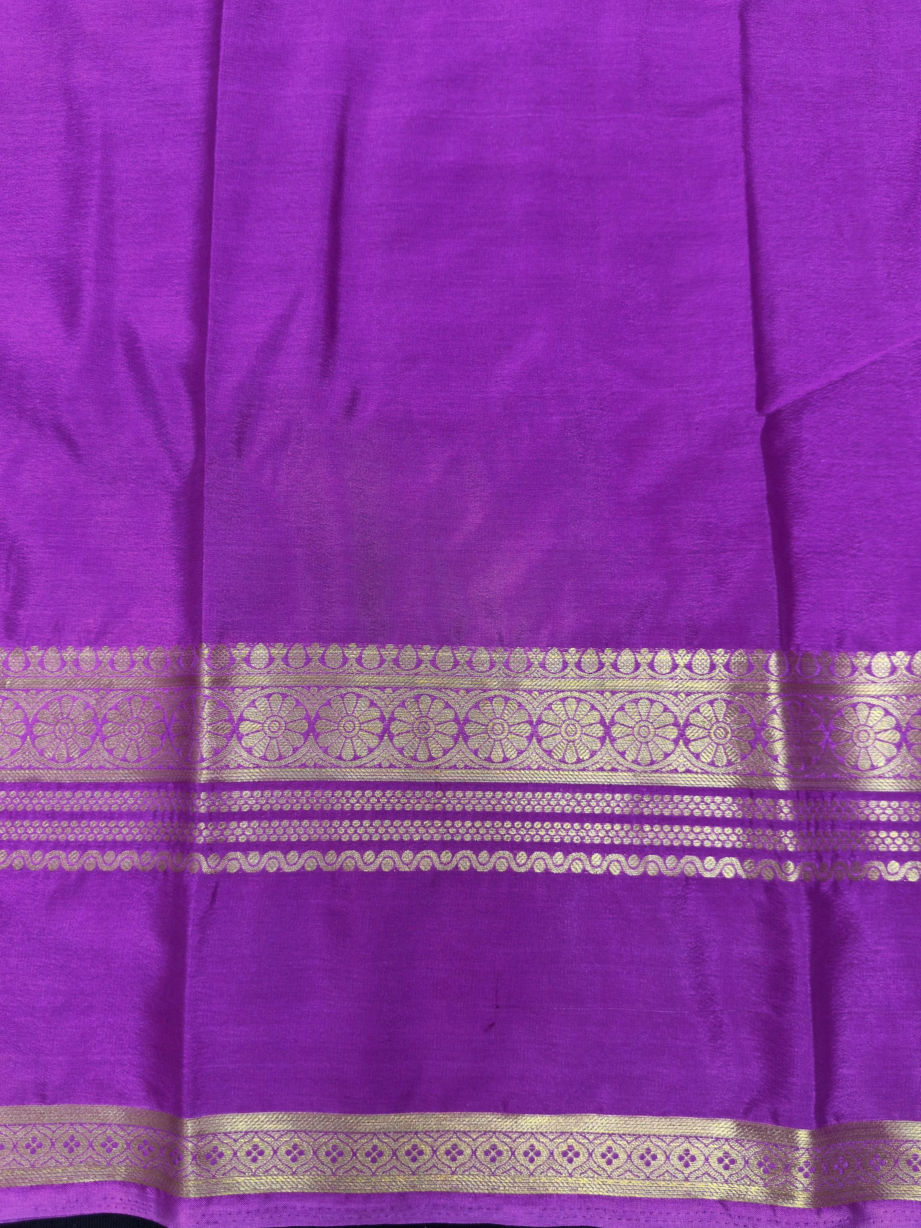 Elegant Semi Mysore Crepe Silk Saree – Perfect for Daily Wear Fashion 