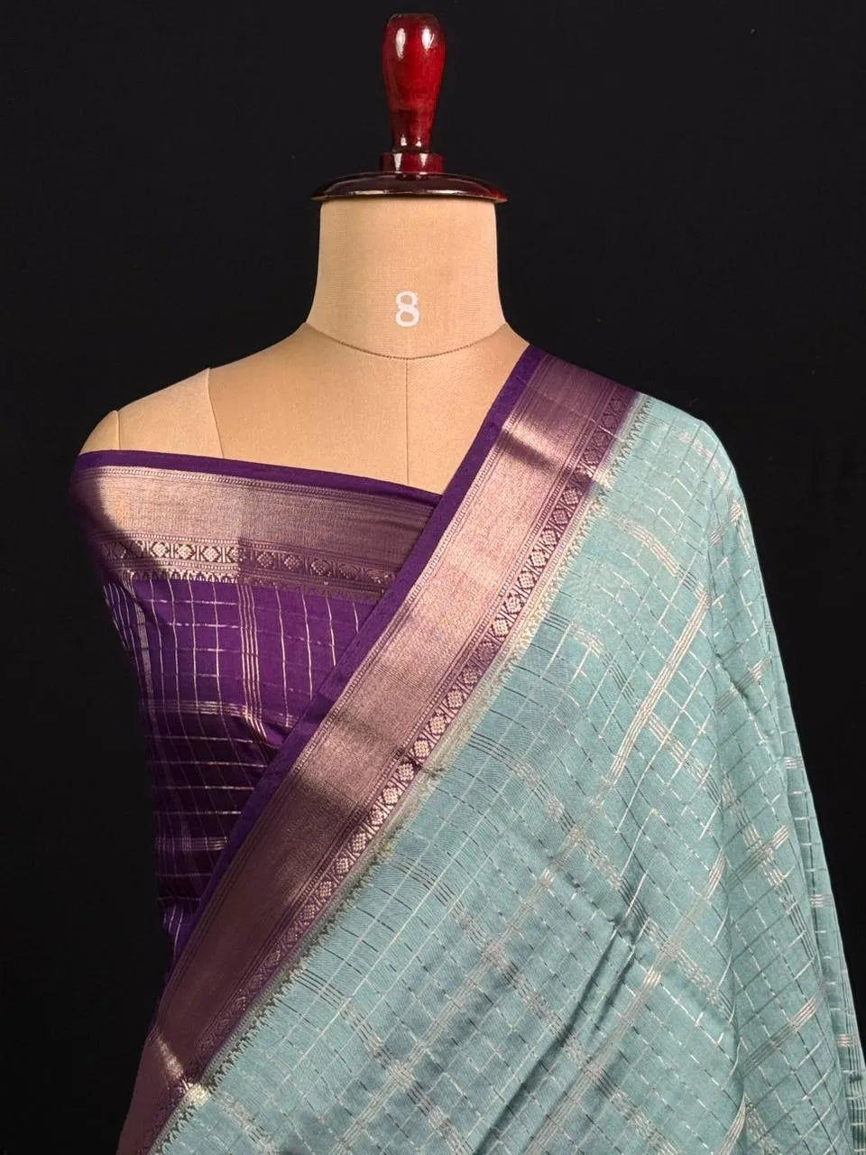 Semi Musk Silk Saree with Zari Border