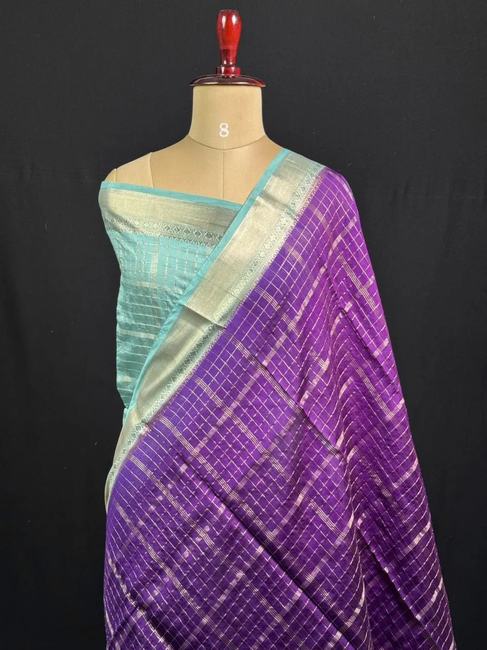 Semi Musk Silk Saree with Zari Border