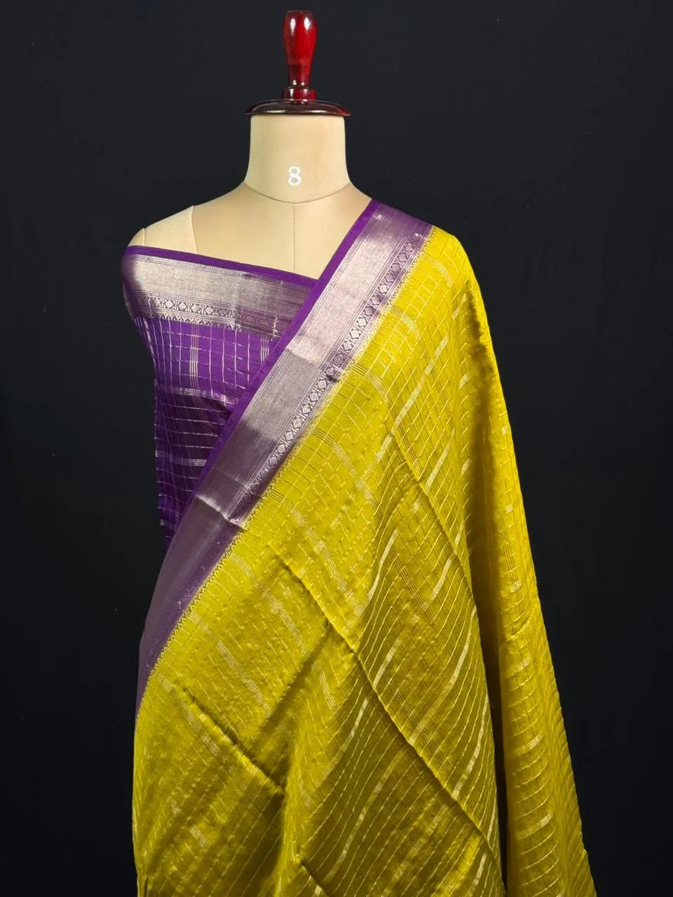 Semi Musk Silk Saree with Zari Border