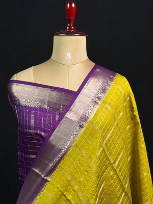 Semi Musk Silk Saree with Zari Border
