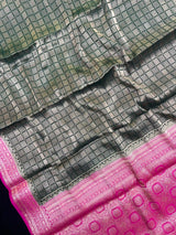 Semi Crepe Silk Saree-Dizzing Crepe Silk