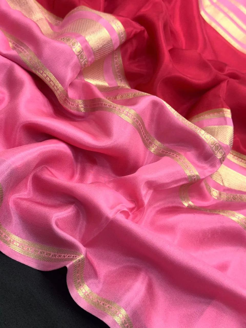 Designer Crape Silk Saree for Festive Wear-Drape Eclusive Siik
