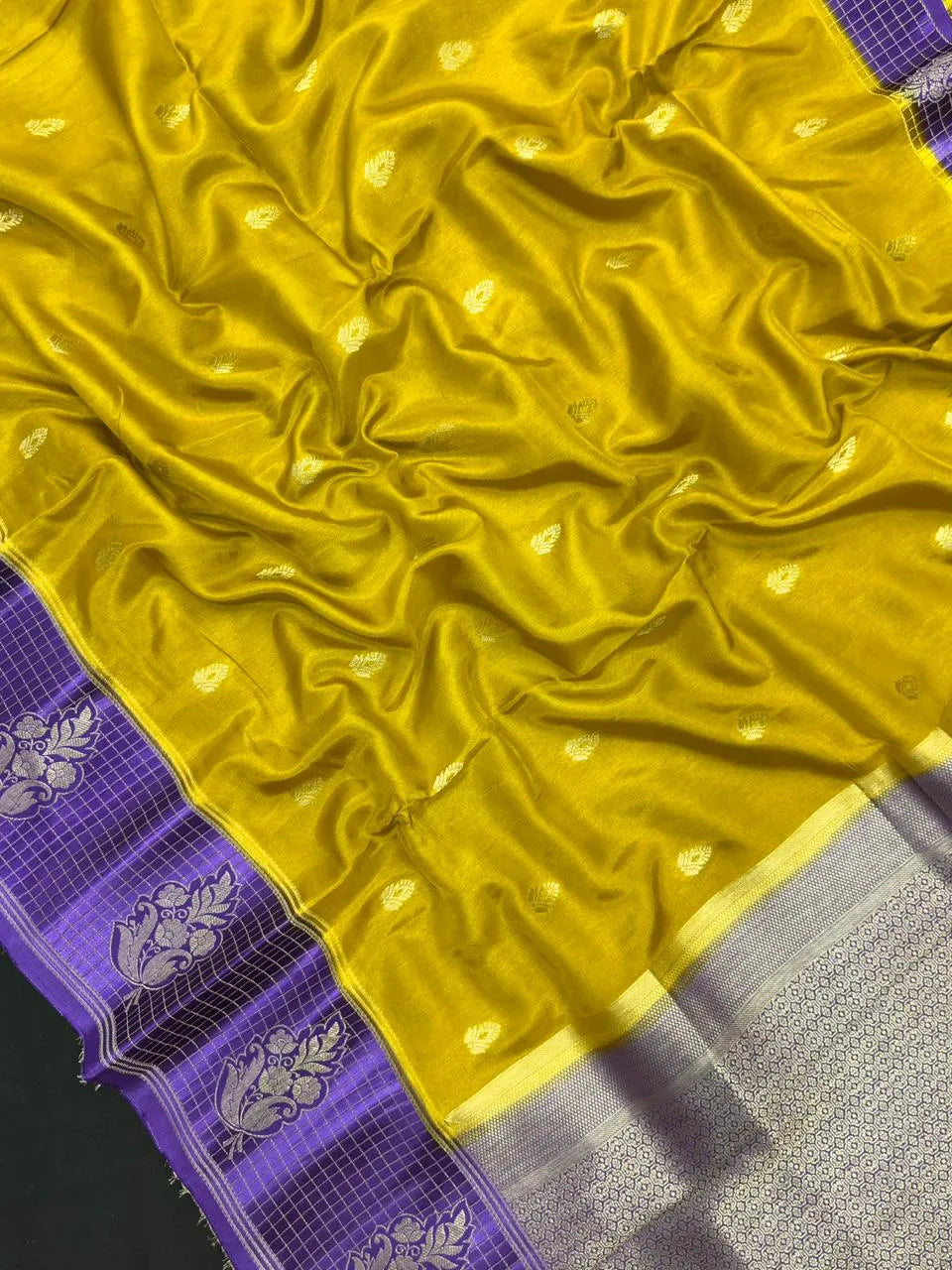 Raw Mango Silk Saree-Dupion Mango