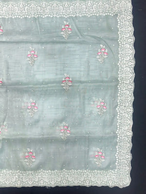 Luxury EMB Organza Saree with Intricate Thread Work (EMB Organza)