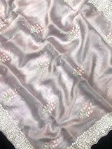 Luxury EMB Organza Saree with Intricate Thread Work (EMB Organza)