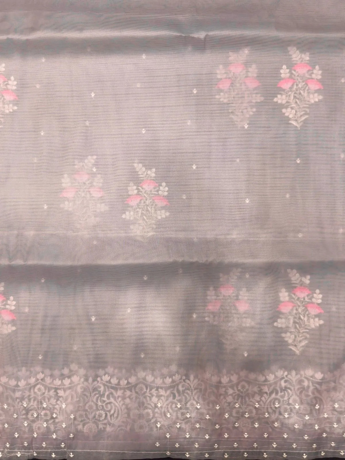 Luxury EMB Organza Saree with Intricate Thread Work (EMB Organza)