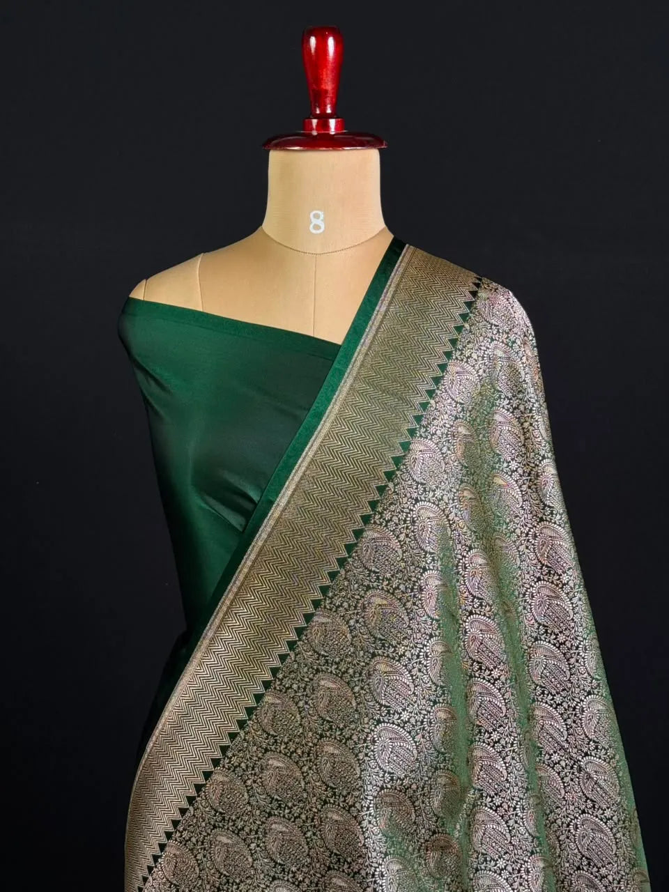 Elegant Semi Katan Silk Saree with Rich Woven Border
