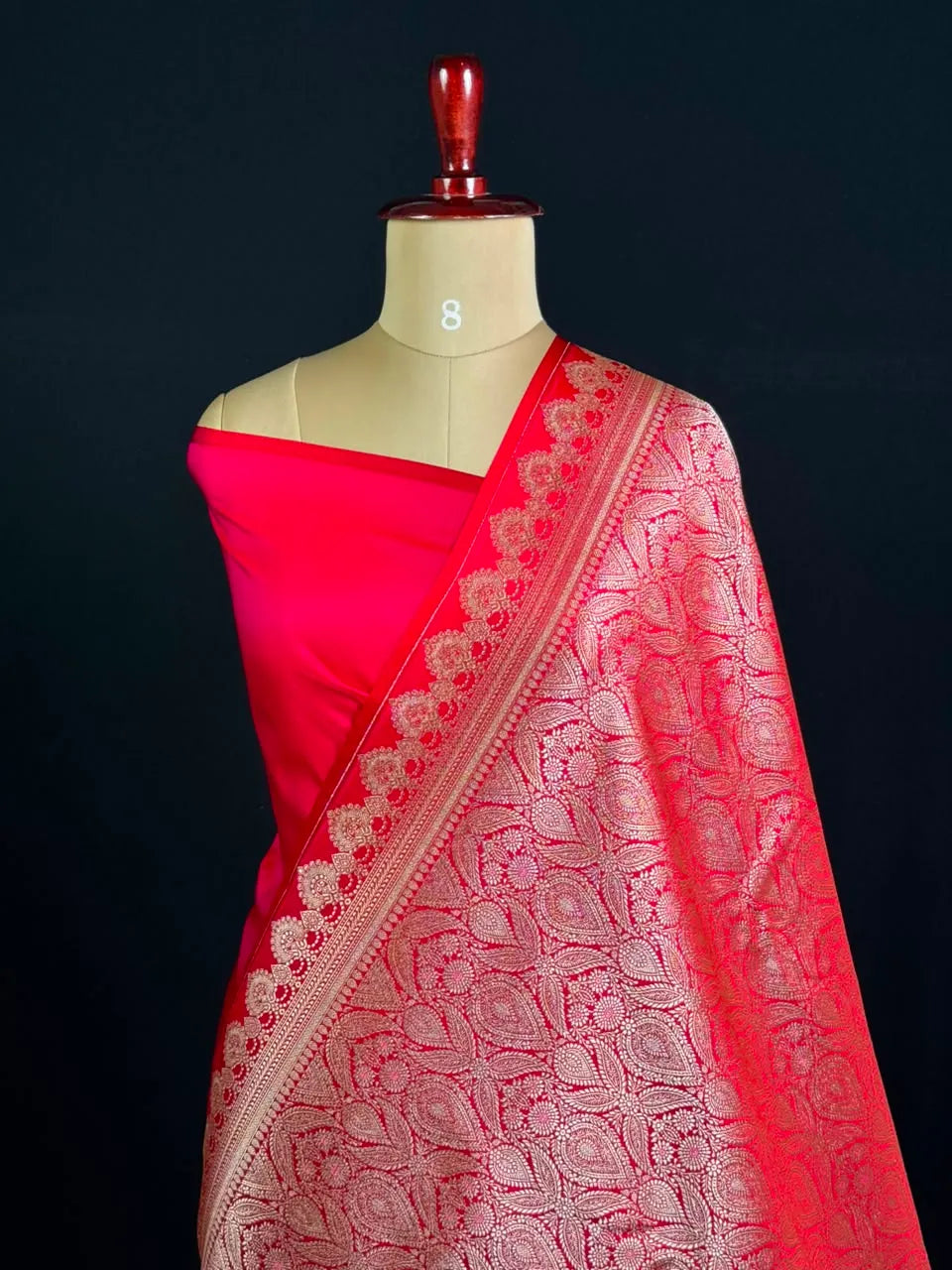 Elegant Semi Katan Silk Saree with Rich Woven Border