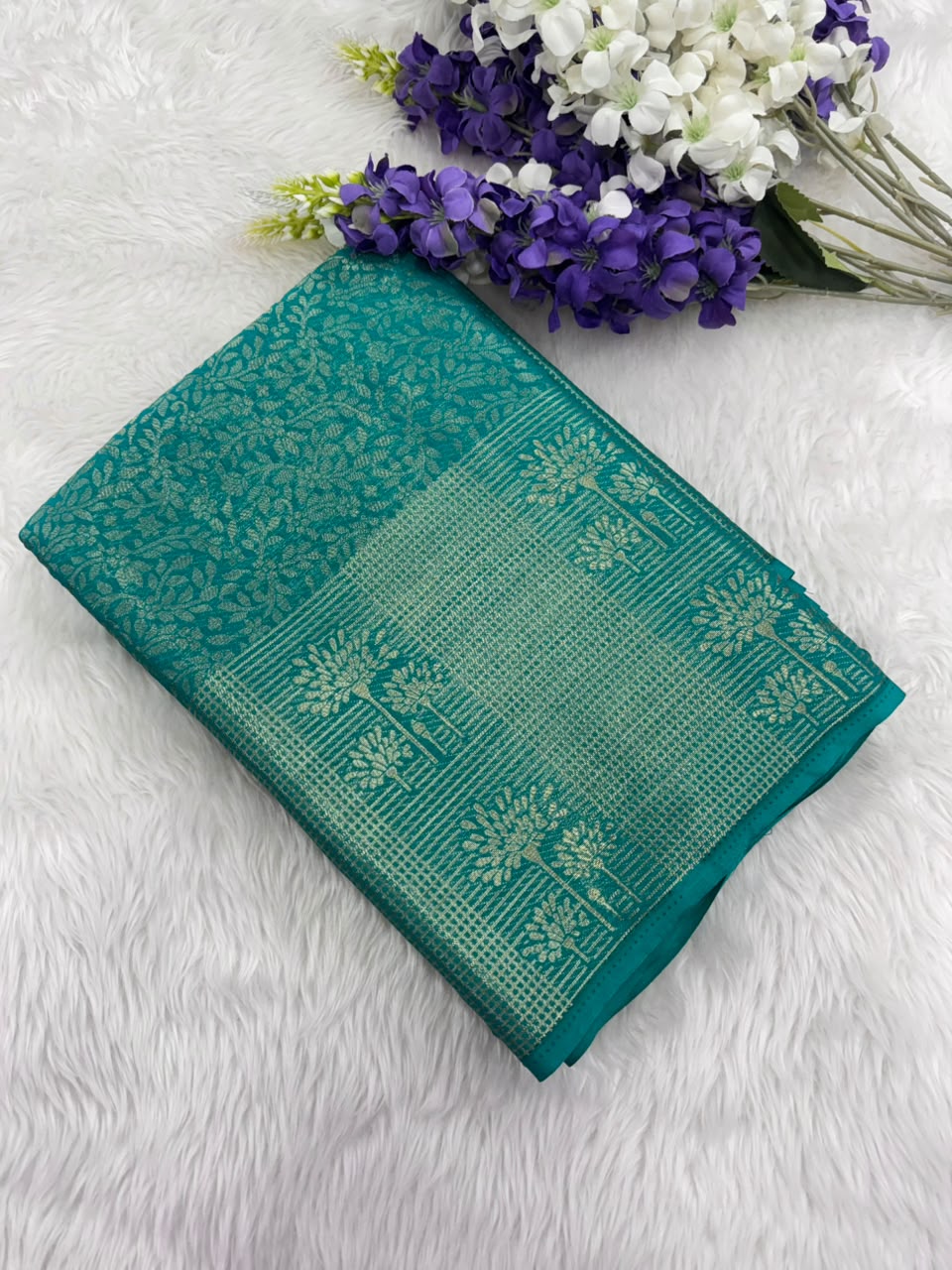  Semi Binny Crepe Silk Saree for Modern Women 