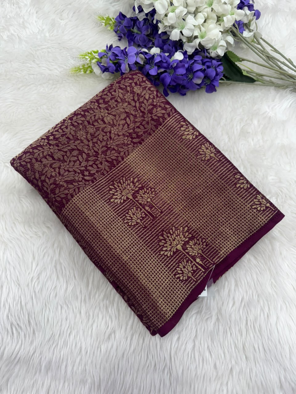  Semi Binny Crepe Silk Saree for Modern Women 