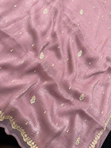 Organza Sarees With Embroidery Work- Flying Beast