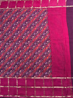 Gajji Silk Saree with Zari Border
