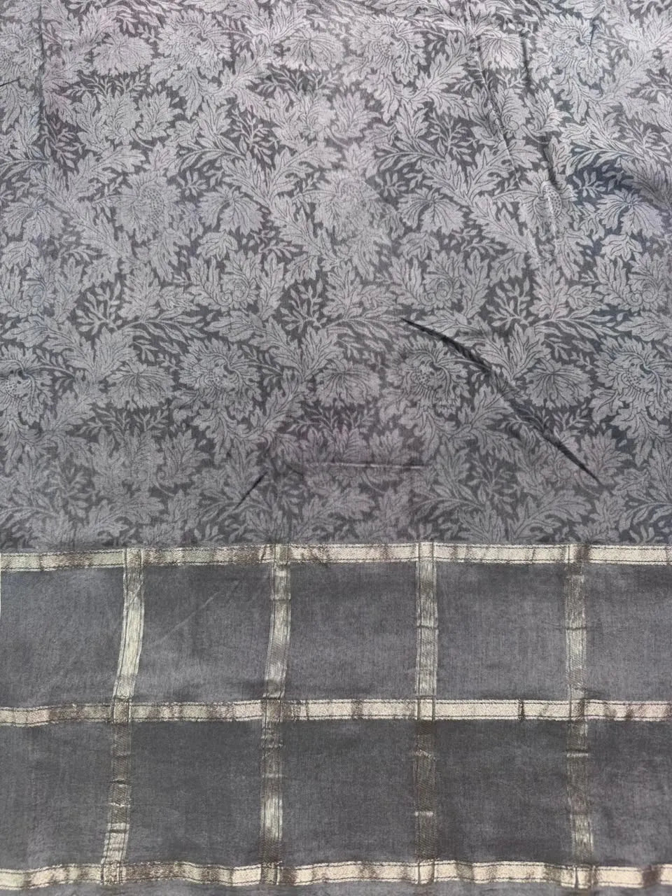 Gajji Silk Saree with Zari Border