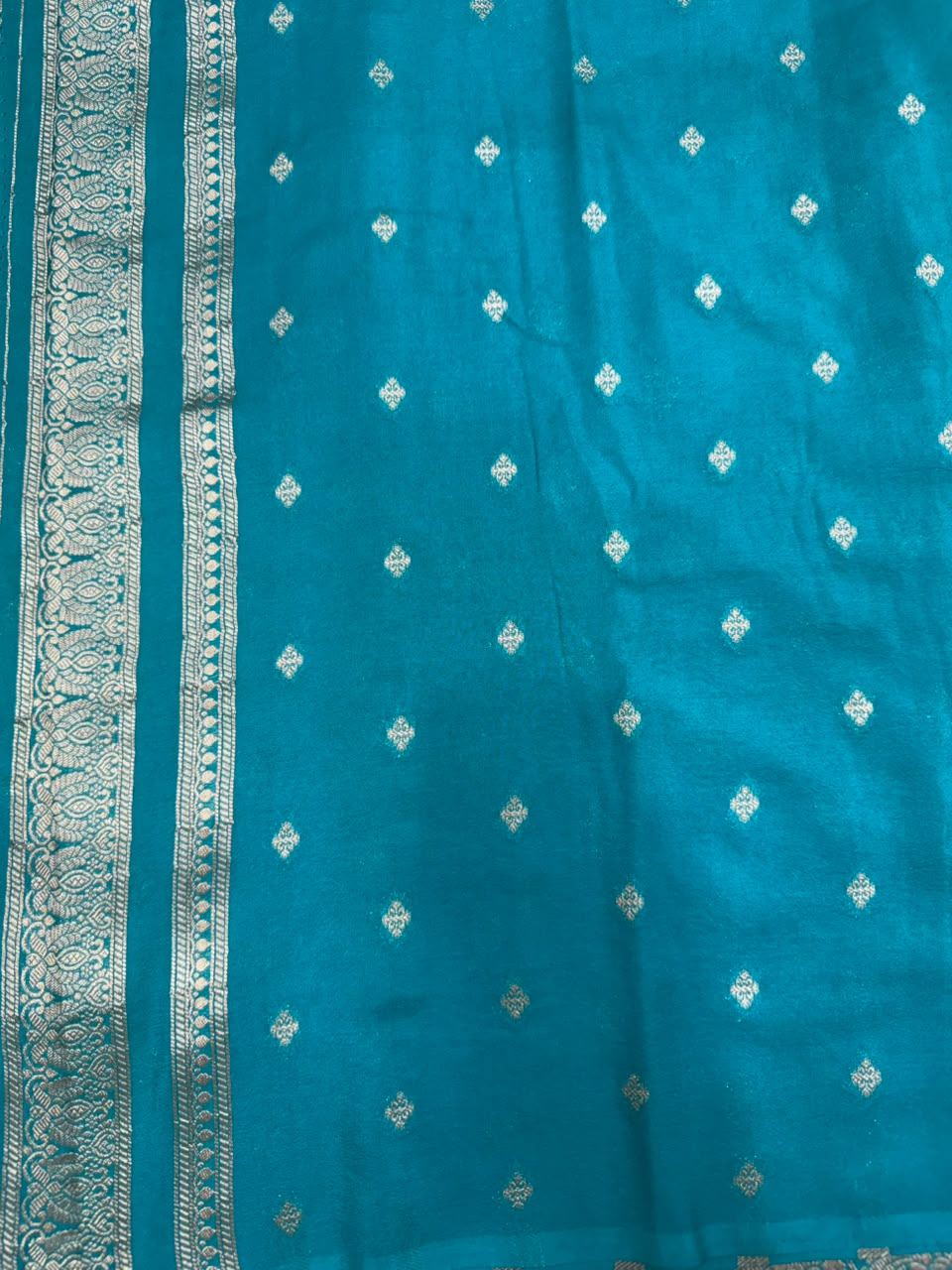 Semi Banarasi Khaddi Georgette Chex Buta Saree