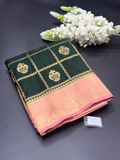 Semi Banarasi Khaddi Georgette Chex Buta Saree