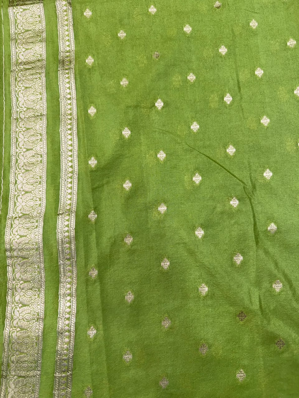 Semi Banarasi Khaddi Georgette Chex Buta Saree