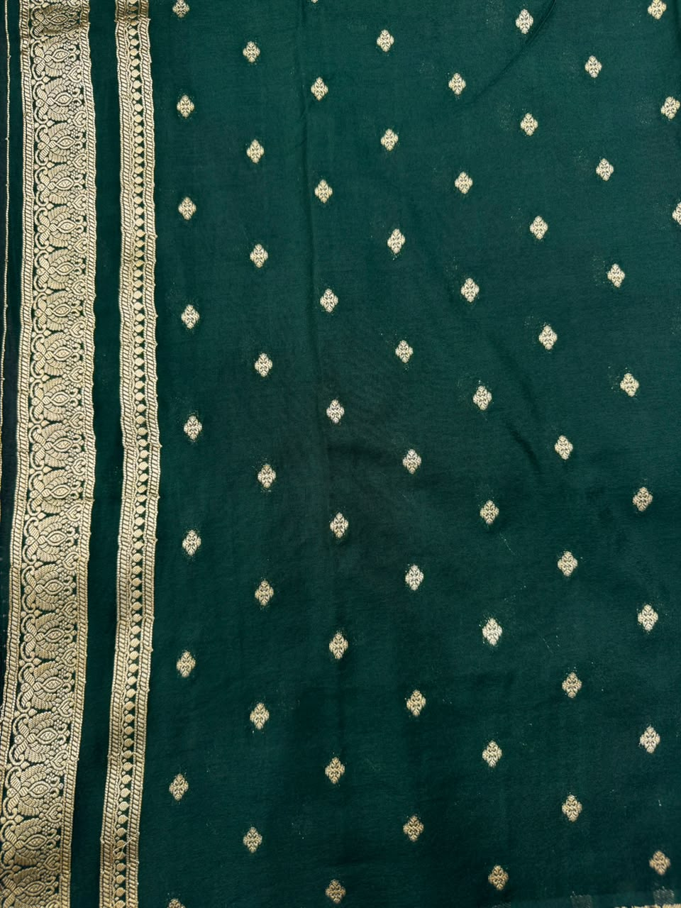 Semi Banarasi Khaddi Georgette Chex Buta Saree
