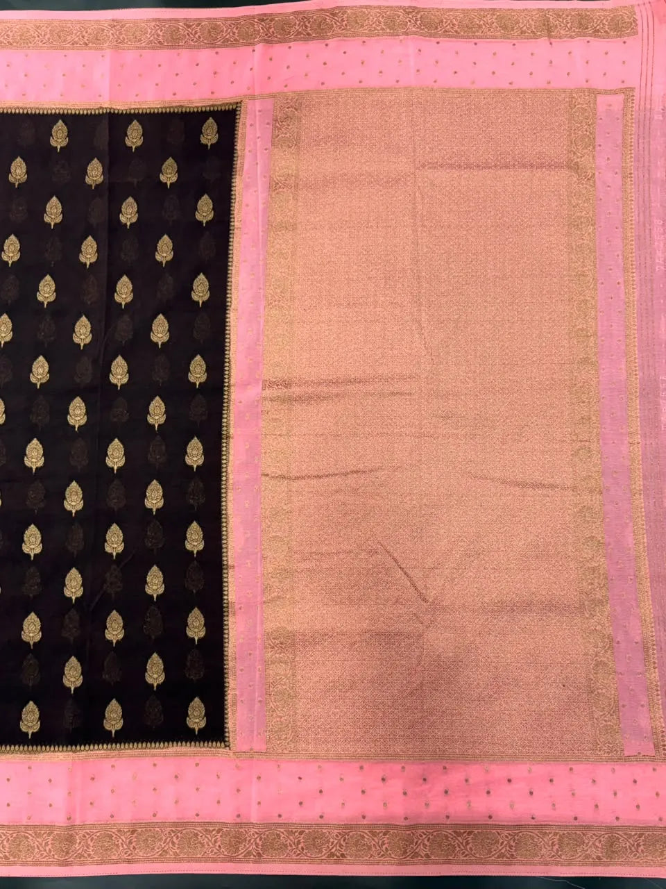 Semi Chiffon Silk Saree with Zari Border