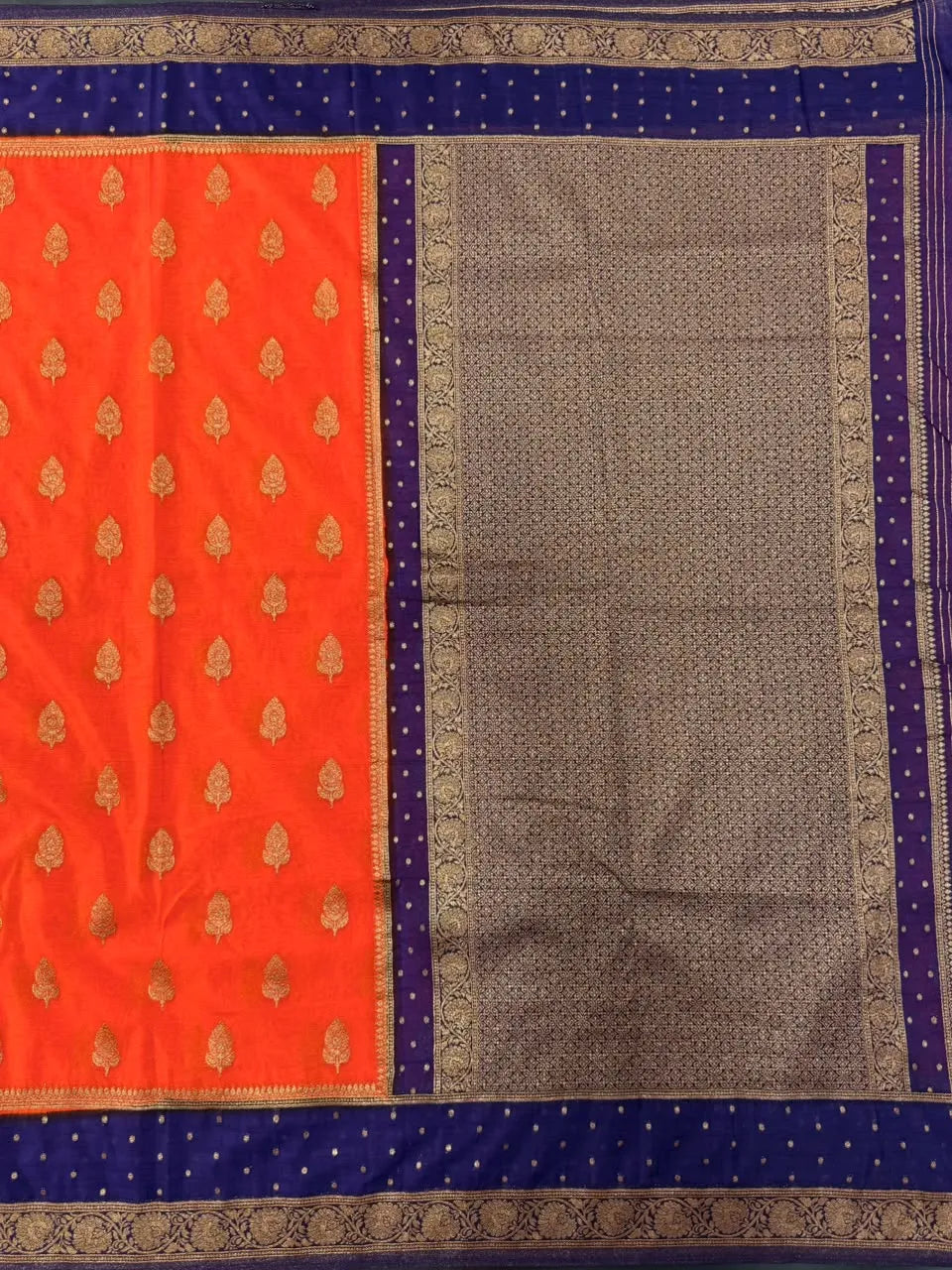 Semi Chiffon Silk Saree with Zari Border