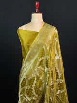 Lustre Weave Viscose Tissue Silk Saree 