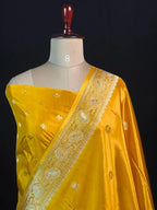 Lustre Weave Viscose Tissue Silk Saree