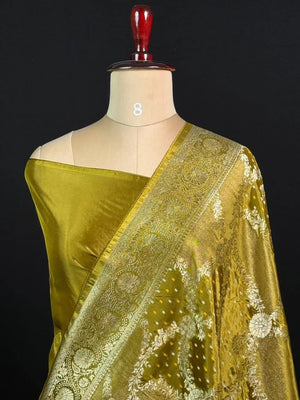 Lustre Weave Viscose Tissue Silk Saree 