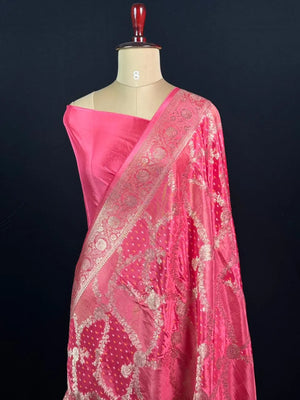Lustre Weave Viscose Tissue Silk Saree 
