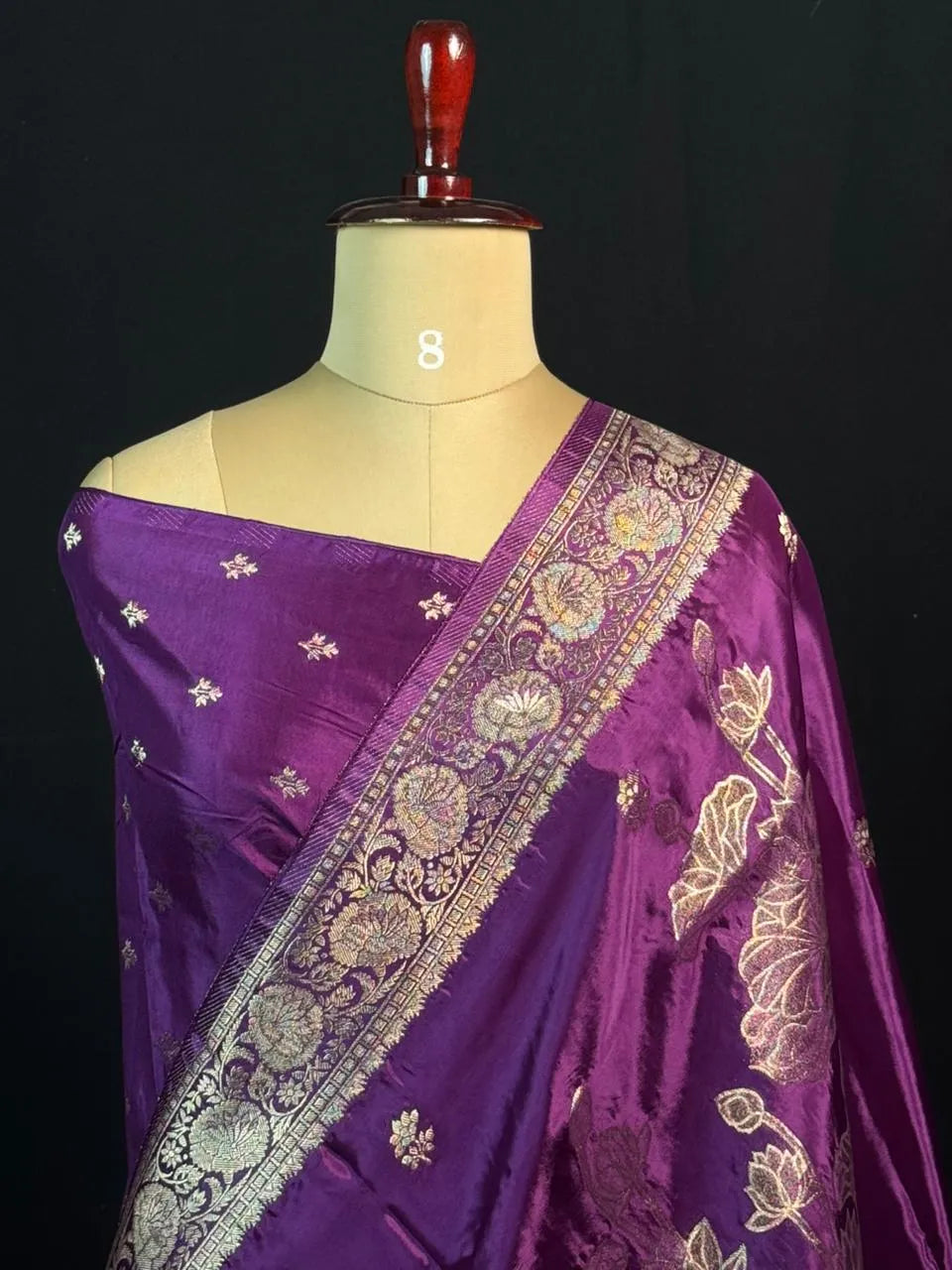 Lustre Weave Viscose Tissue Silk Saree
