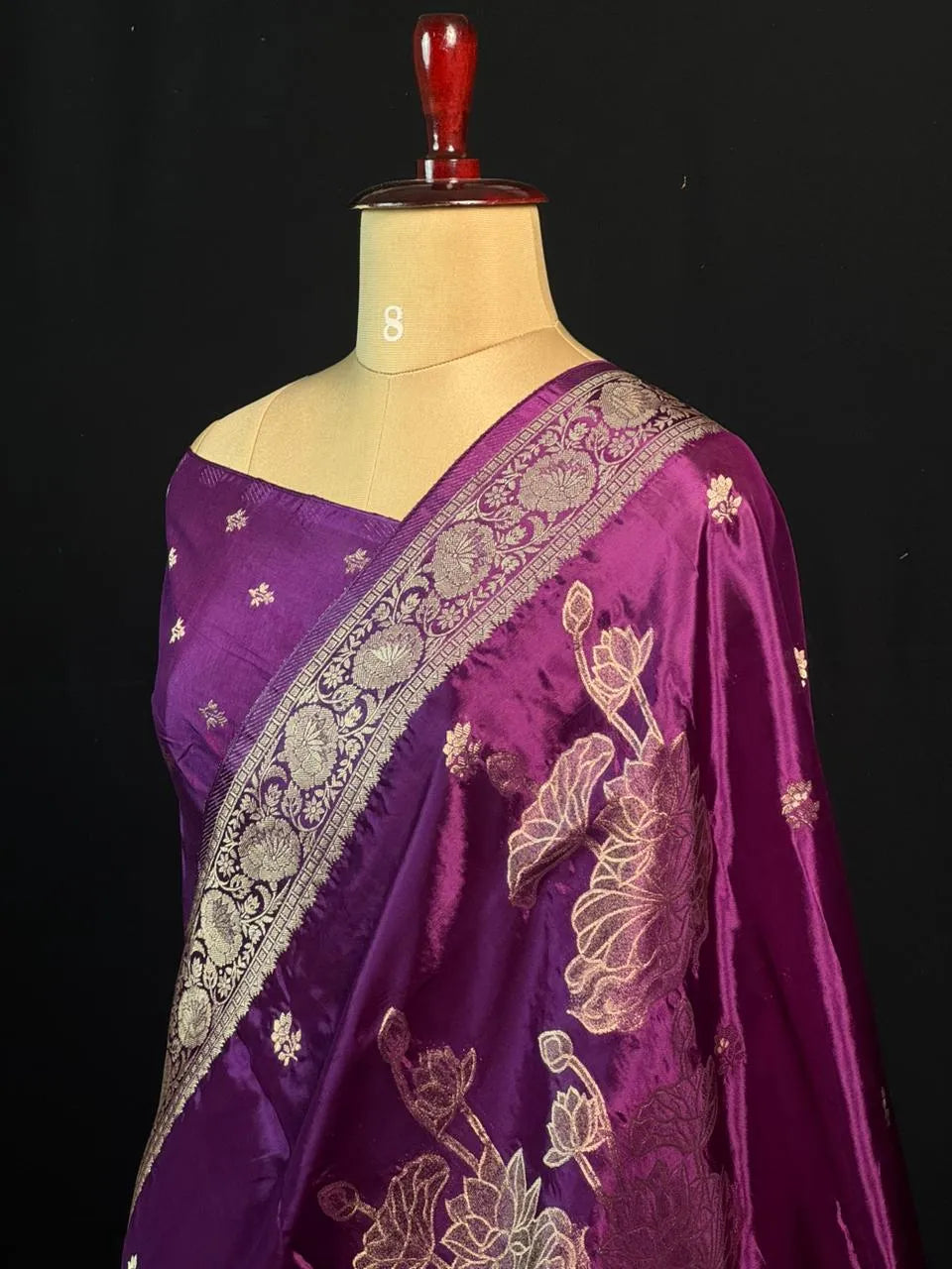 Lustre Weave Viscose Tissue Silk Saree