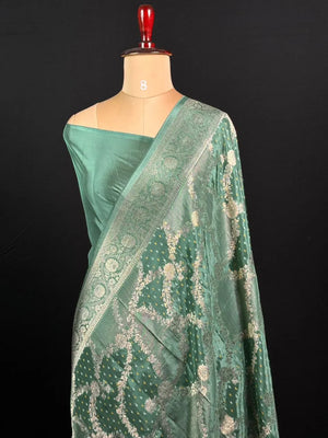 Lustre Weave Viscose Tissue Silk Saree 