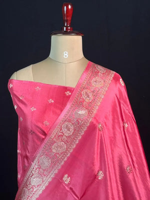 Lustre Weave Viscose Tissue Silk Saree