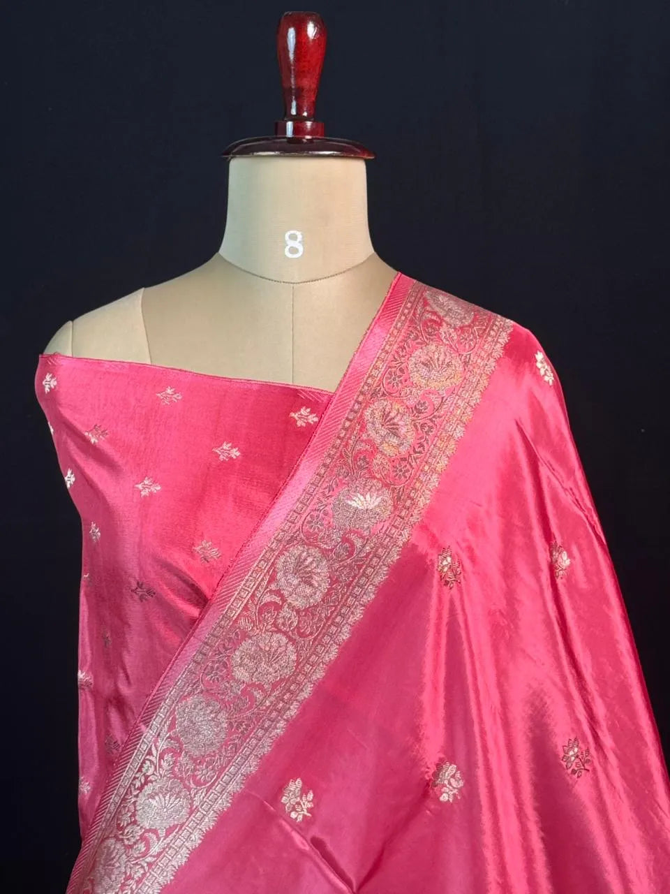 Lustre Weave Viscose Tissue Silk Saree