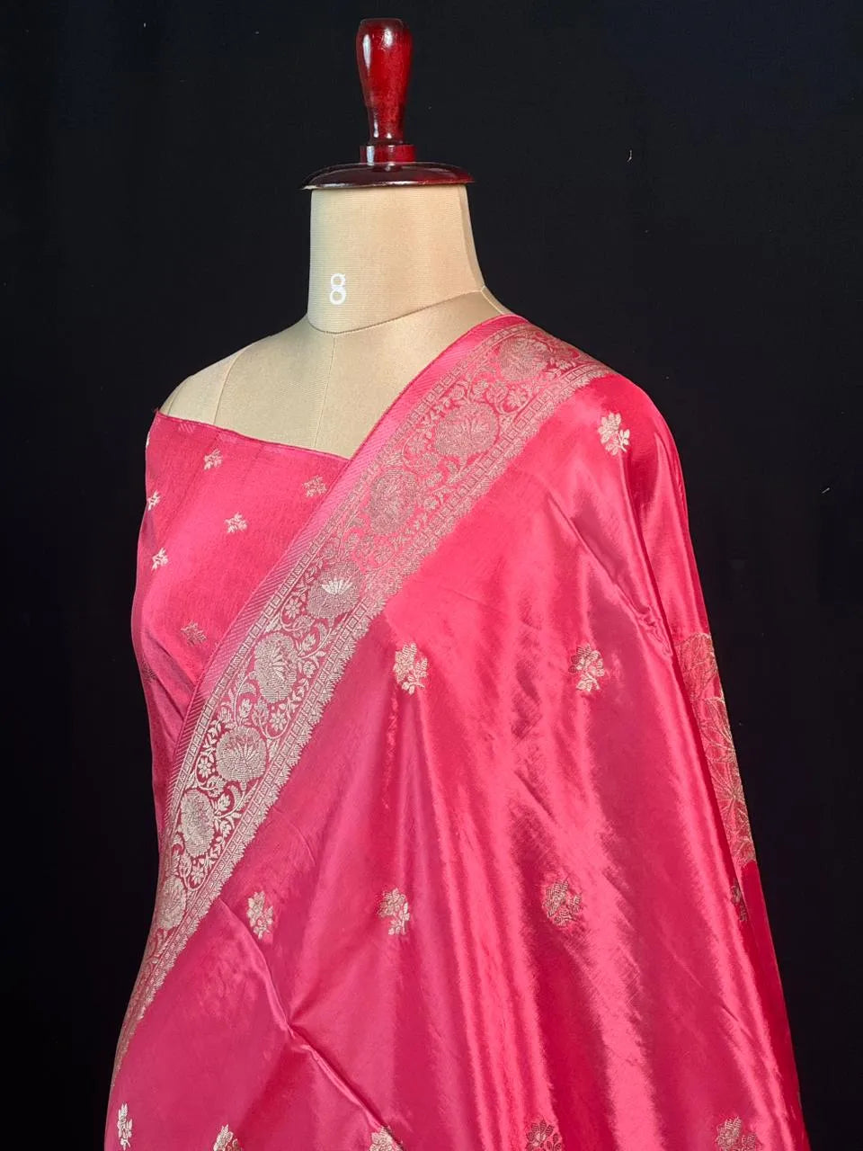 Lustre Weave Viscose Tissue Silk Saree