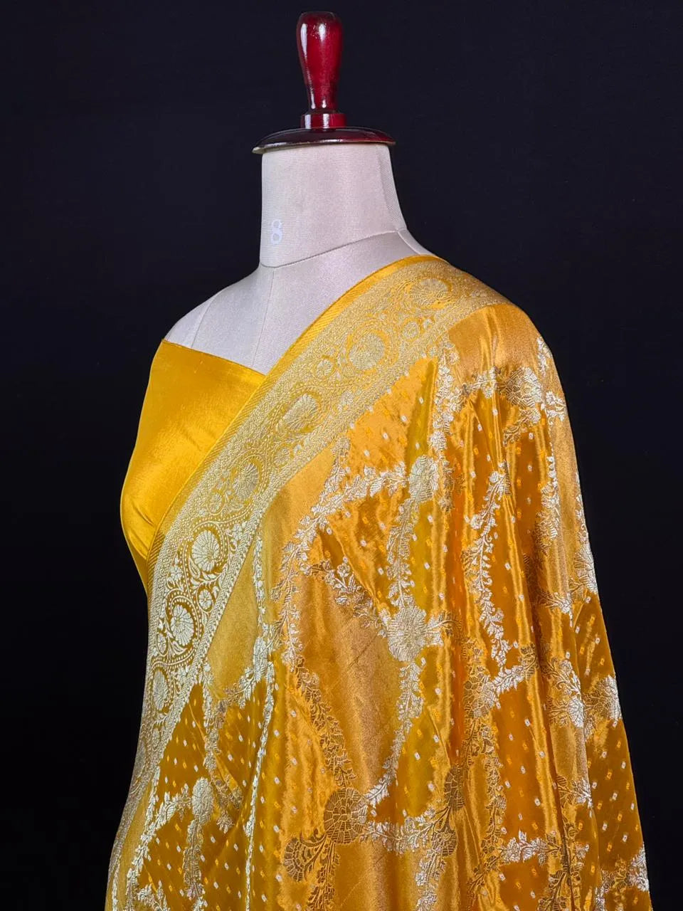 Lustre Weave Viscose Tissue Silk Saree 