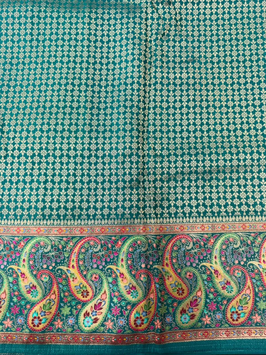 Pashmina Silk Saree with Zari Border
