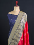 Royal Charm Chiffon Georgette Saree (Mango Border)