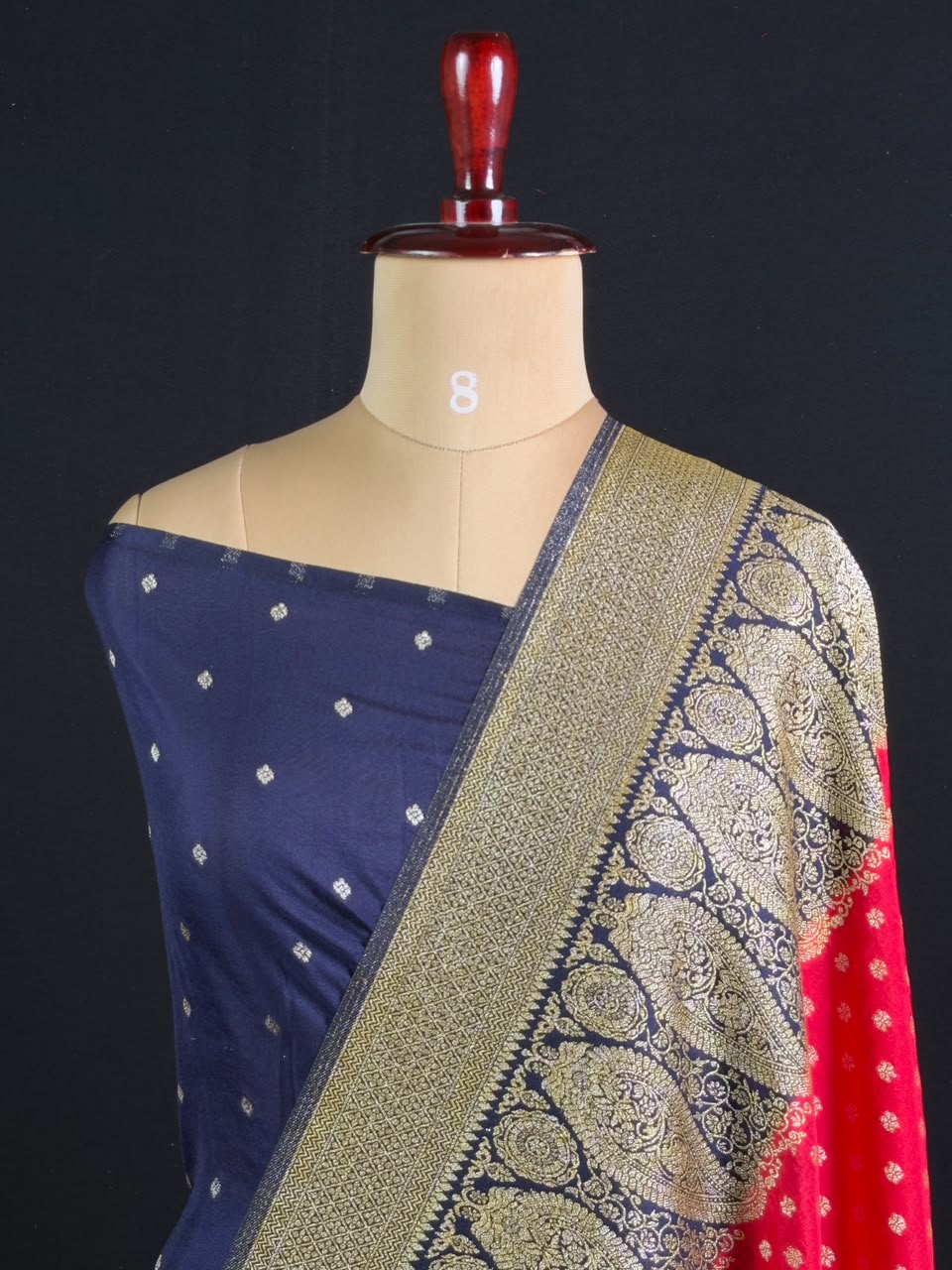 Royal Charm Chiffon Georgette Saree (Mango Border)