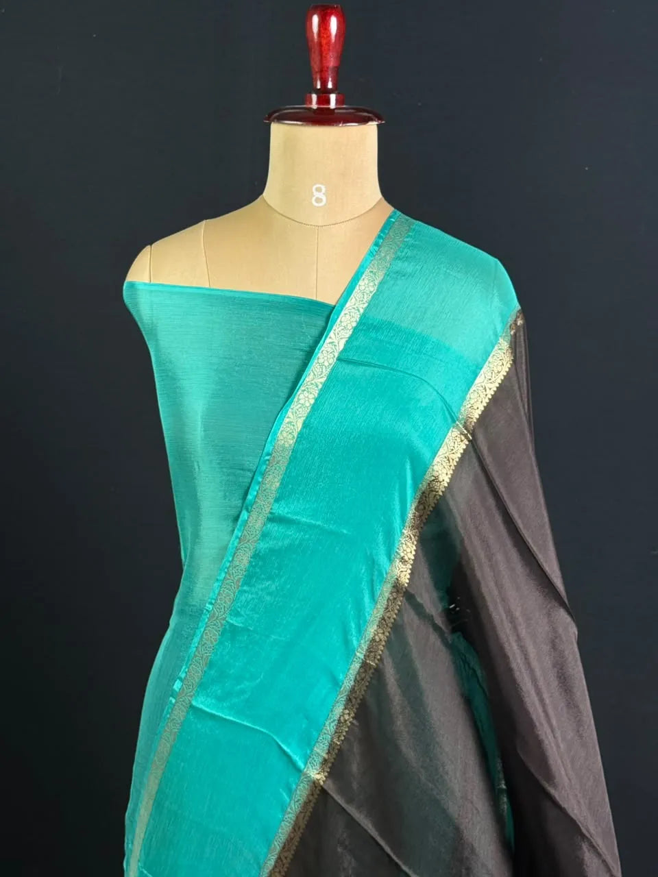 Elegant Khaddi Chiffon Zari Border Saree