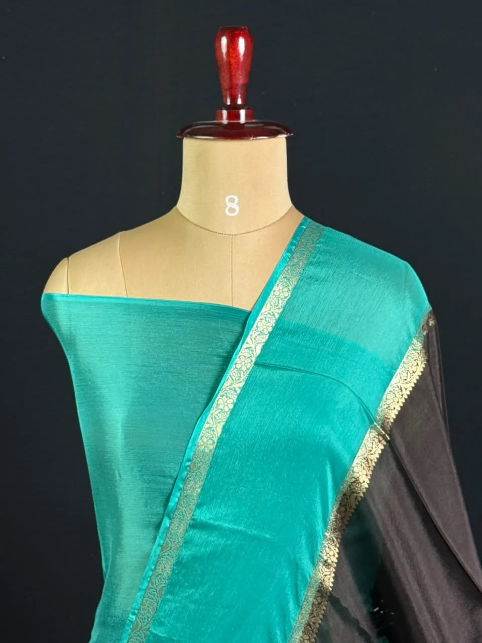 Elegant Khaddi Chiffon Zari Border Saree