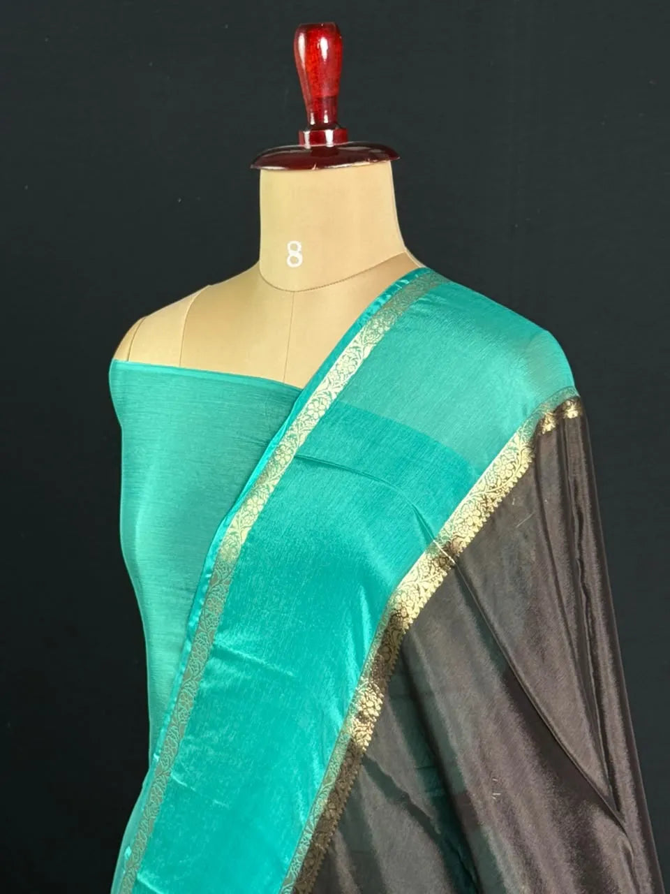 Elegant Khaddi Chiffon Zari Border Saree