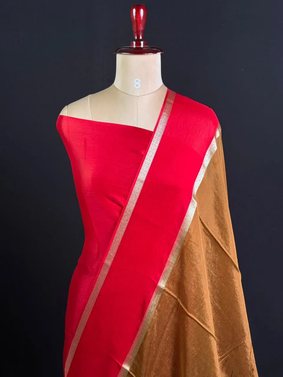 Elegant Khaddi Chiffon Zari Border Saree