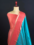 Elegant Khaddi Chiffon Zari Border Saree